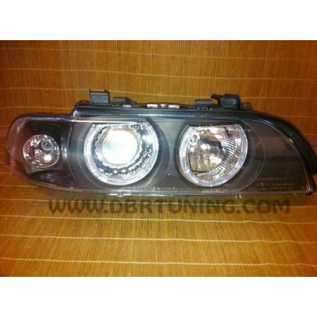 Gruppi ottici Angel Eyes BMW Serie 5 E39 95-00 neri