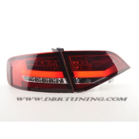 Fanali Tube Led AUDI A4 B8 look 2012 per 07-11 rosso