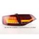 Fanali Tube Led AUDI A4 B8 look 2012 per 07-11 rosso