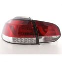 Fanali + freccia LED LIGHT BAR GOLF 6 08- rosso