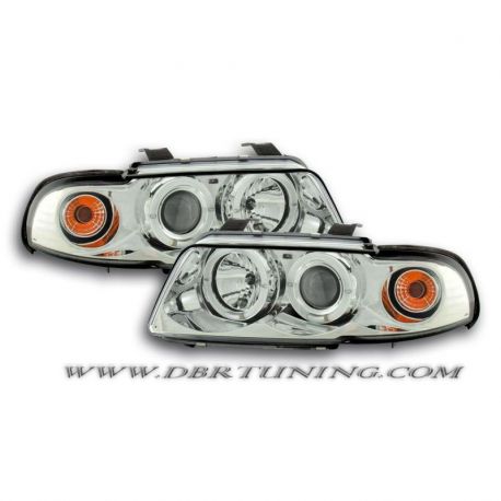 Coppia fari Angel Eyes Led Audi A4 B5 99-01