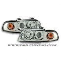Coppia fari Angel Eyes Led Audi A4 B5 99-01