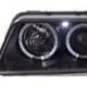Headlight Angel Eyes Audi A4 B5 99-01 black