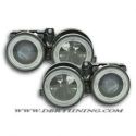 Gruppi ottici Angel Eyes BMW 3 E30 82-94 neri