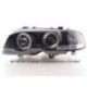 Coppia fari Angel Eyes BMW 3 coupè cabrio E46 98-02 neri