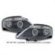 Gruppi ottici Angel Eyes Led Citroen C3 02-09 neri