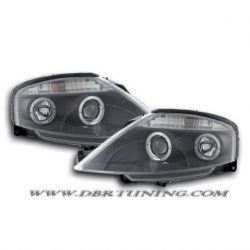 Gruppi ottici Angel Eyes Led Citroen C3 02-09 neri