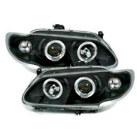 Coppia fari Angel Eyes Renault Megane 1 96-99 neri