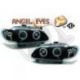Coppia fari Angel Eyes Renault Megane berlina coupè 96-99 neri