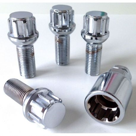 Bulloni antifurto BIMEC M14X1,5 L28 CH 17+19 SFERICO