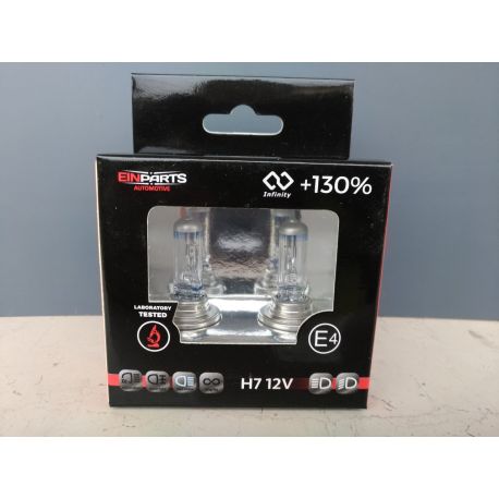 Coppia di lampadine bianche H7 Xenon Look 12V 55W