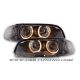 Gruppi ottici Angel Eyes BMW 3 coupè (E46) 98-03 neri