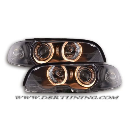 Coppia fari Angel Eyes BMW E46 coupè cabrio 99-03 neri