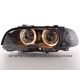 Coppia fari Angel Eyes BMW E46 coupè cabrio 99-03 neri