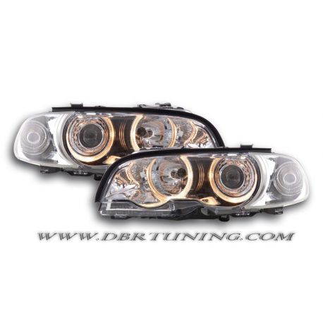 Gruppi ottici Angel Eyes BMW 3 coupè (E46) 98-03 neri