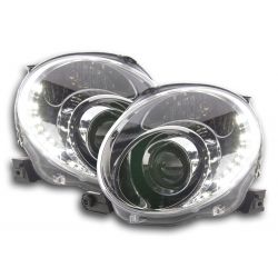 Gruppi ottici Angel eyes + Led Fiat 500 07
