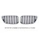 Grill BMW F22 F23 look M2 13- black chrome