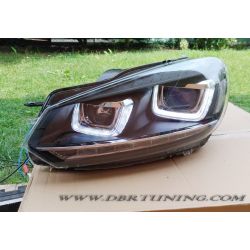 Headlights U Led + dynamic arrow led VW GOLF 6 08-12