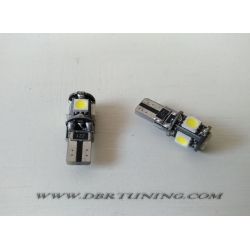 Lampade posizione 5w T10 5 LED 5050 5000k