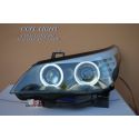 Coppia fari Angel CCFL BMW E60 03-07 XENON D2S neri