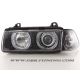 Coppia fari Angel Eyes BMW 3 coupè (E36) 92-98 neri