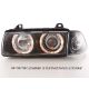 Headlights Angel Eyes BMW 3 4porte (E36) 92-98 black