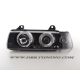 Headlights Led Angel Eyes BMW 3 limo E36 92-98 black