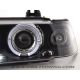 Headlights Led Angel Eyes BMW 3 limo E36 92-98 black