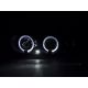 Headlights Led Angel Eyes BMW 3 limo E36 92-98 black