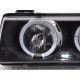 Headlights Led Angel Eyes BMW 3 coupè (E36) 92-98 black