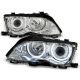 Headlights Angel Eyes CCFL BMW 3 limo E46 01-05 chrome