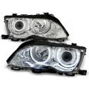 Headlights Angel Eyes CCFL BMW 3 limo E46 01-05 chrome