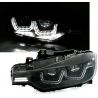 Coppia fari 3D LED Bmw F30 F31 11-15 neri