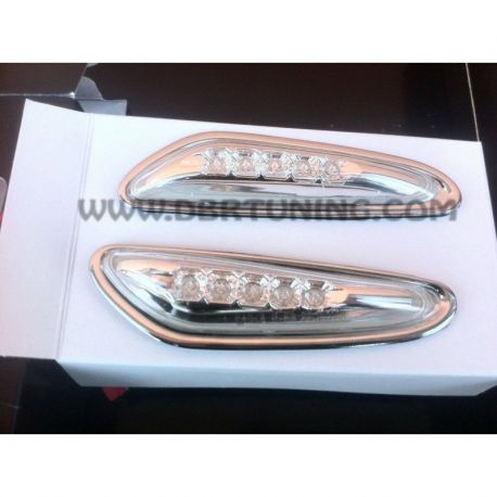 Coppia frecce laterali LED BMW E60 E46 X3 cromo