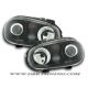 Coppia fari R32-look Golf 4 98-03 neri