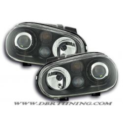 Coppia fari R32-look Golf 4 98-03 neri