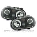Headlight R32-look Golf 4 98-03 black