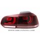 Fanali full LED GOLF 6 GTI look 08-12 rosso ciliegia