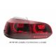 Taillight full LED GOLF 6 R Look 08-12 red smoke
