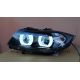 Fari XENON Angel Led TFL BMW 3 E90-91 05-08 neri