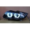Fari XENON Angel Led TFL BMW 3 E90-91 05-08 neri