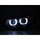 Fari XENON Angel Led TFL BMW 3 E90-91 05-08 neri