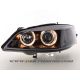 Coppia fari Angel Eyes Opel  Astra G 97-04 neri