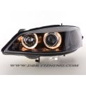 Coppia fari Angel Eyes Opel  Astra G 97-04 neri