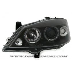 Headlights Angel Eyes Led Opel  Astra G 97-04 neri