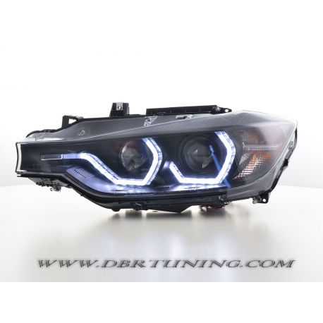 Headlights 3D LED Bmw F30 F31 11-15 black