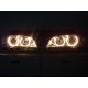 Headlight Angel BMW 3 coupè cab E46 03-06 black