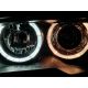 Coppia fari Angel BMW 3 coupè cab E46 03-06 neri