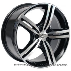Llanta MIM MILANO EVO Negro Pulido 17