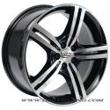 Llanta MIM MILANO EVO Negro Pulido 17